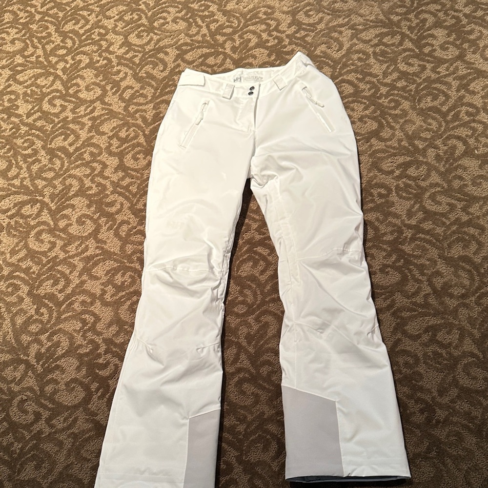 Women's Helly Hansen white ski pants